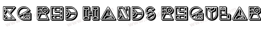 KG Red Hands Regular字体转换
